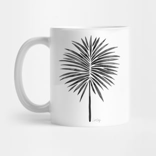 fan palm black Mug